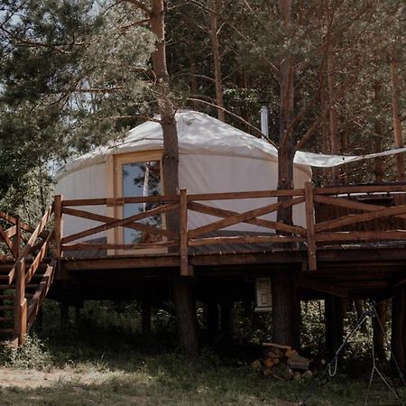Jurty Z Widokiem, Prywatna Balia- Dzikolas Glamping Krasnobród エクステリア 写真